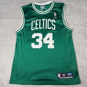 Reebok Boston Celtics Jersey Mens Medium Green Paul Pierce 34 NBA Basketball